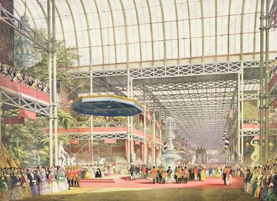 Die Eröffnung der Großen Industrieausstellung von 1851, Platte 1 aus Dickensons Comprehensive Pictures von English School